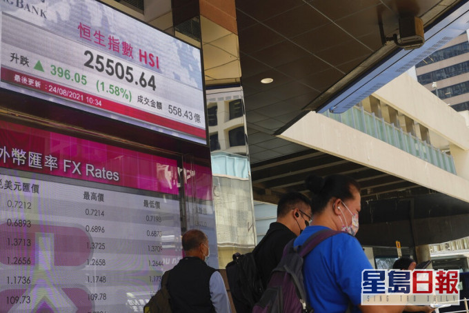 近日港股持續向下,不少市民都難免虧損。AP資料圖片