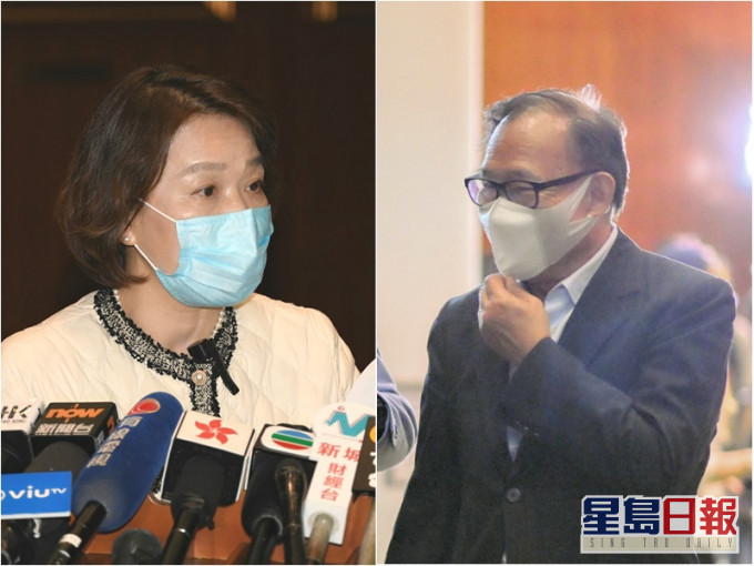 梁美芬(左)、梁志祥(右)。
