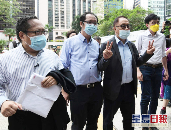 左起:何俊仁、蔡耀昌、杨森、吴文远。
