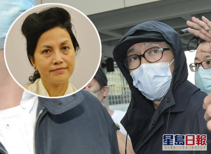 周星馳庭外遇陳玉娥(小圖),爆笑回應:「化咗灰都認得,但戴咗口罩難啲」。 資料圖片