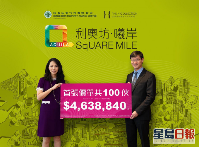 利奥坊.曦岸开价,折实每尺24260元抢攻。