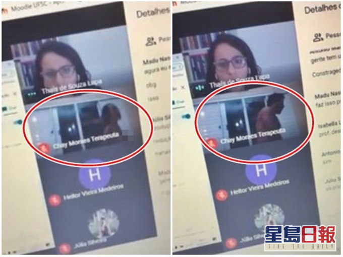 男學生不小心直播了自己的性愛過程。網圖