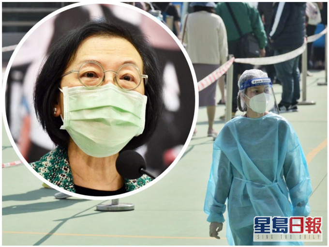 陈肇始(小图)指当局的方向是追踪「多几层」,追踪密切接触者的密切接触者。资料图片