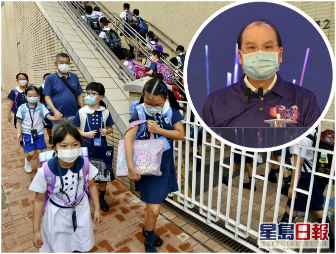 張建宗(小圖)指社會應攜手讓教育回歸教育,重拾正軌。資料圖片