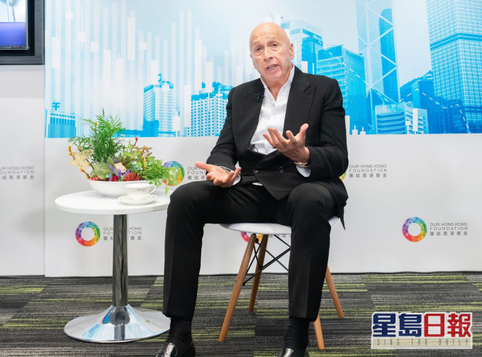 盛智文表示,港區國安法不會影響公衆的日常生活。團結香港基金圖片