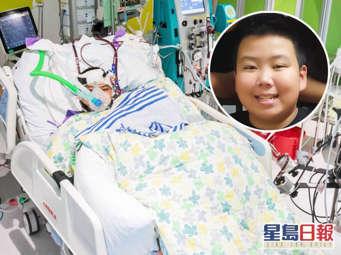 阿峰現時仍留醫深切治療部，等候換心。