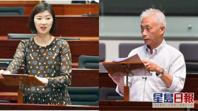 容海恩(左)、梁耀忠(右)。