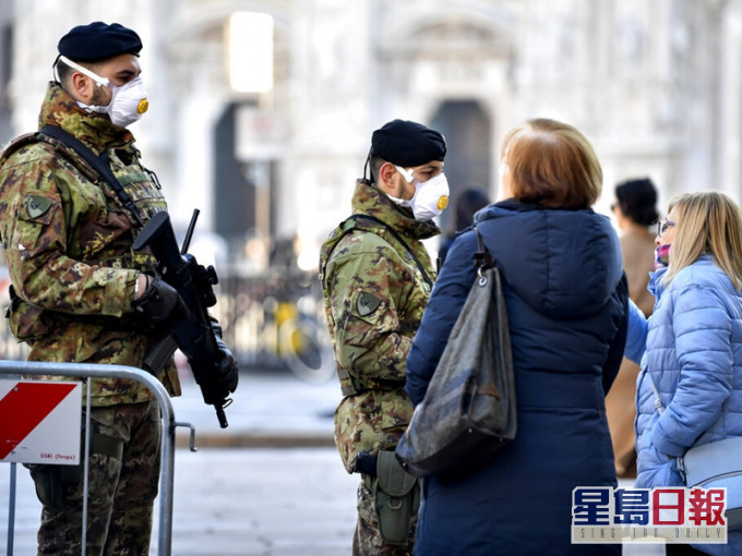 意大利新冠肺炎確診個案上升至231人。AP資料圖片