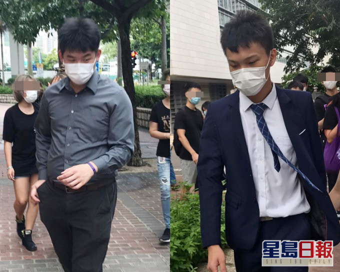被告鍾兆濠(左)罪名不成立;被告李俊賢(右)。 葉君怡攝