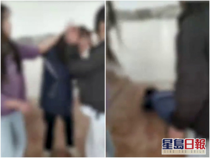 安徽滁州一所中學發生校園暴力事件,多人將女孩圍堵在廁所進行毆打。