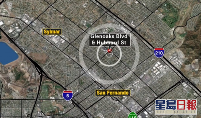 洛杉磯附近周四凌晨4.2級地震無傷亡。網上截圖