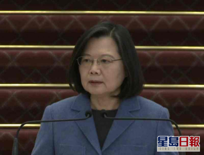 蔡英文表示要為台灣布一個永續生存的局。fb截圖