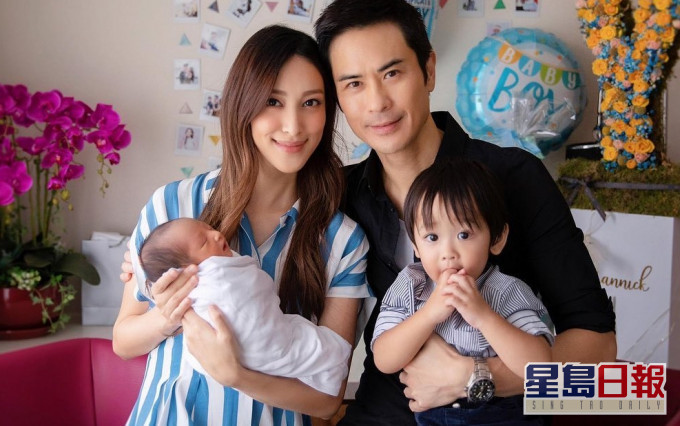 陈凯琳于上周一诞下幼子,母子平安已回家,哥哥Rafael还帮手看顾细佬。