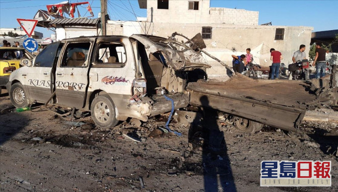 敍利亚北部边区发生汽车炸弹爆炸。 网图
