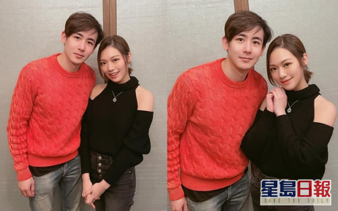 冯盈盈难得收敛开心与Nichkhun合照。
