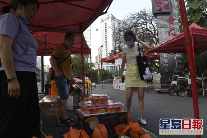內地積極推動「地攤經濟」。新華社資料圖片