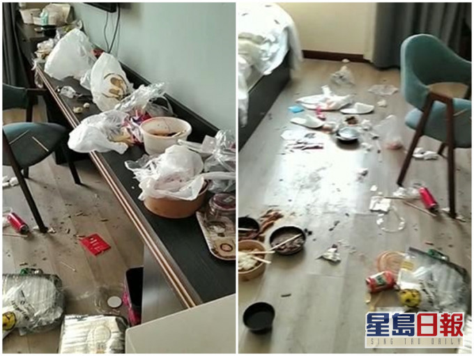 房內堆滿垃圾。網圖