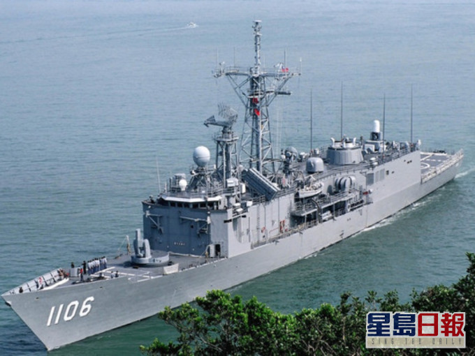 台灣一艘軍艦上有3名官兵確診。網圖