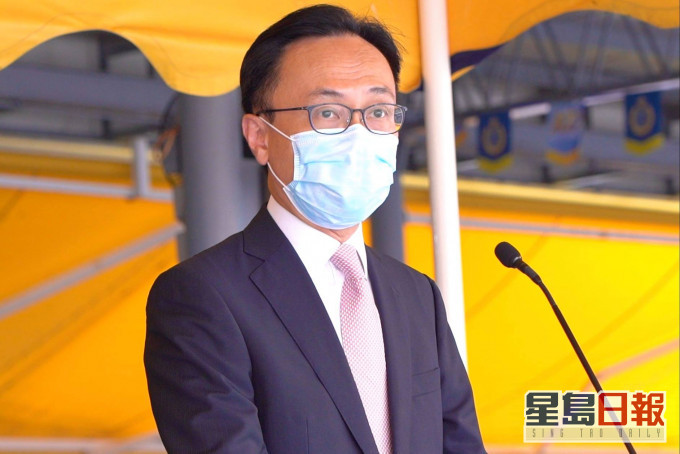 聶德權出席懲教署學員結業會操。facebook圖片