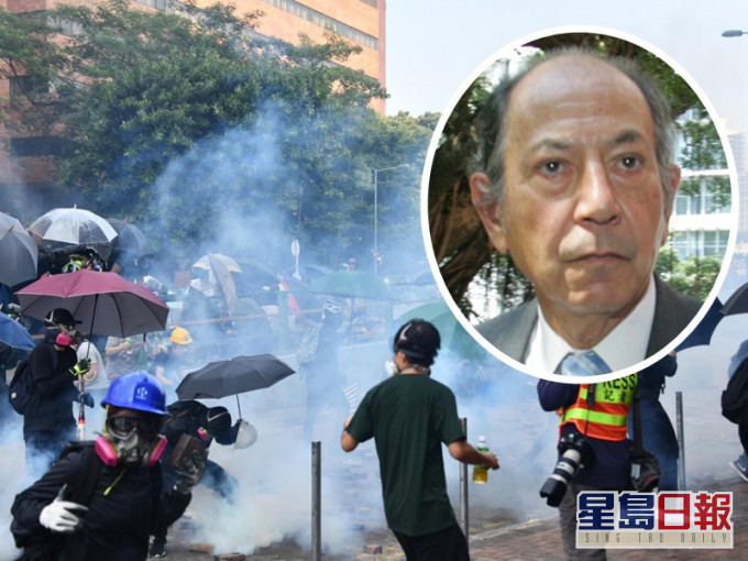 烈顯倫批評法院縱容街頭暴力。資料圖片