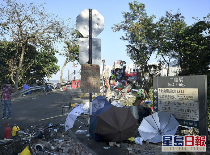 中大於前年11月發生校園被佔領事件。資料圖片