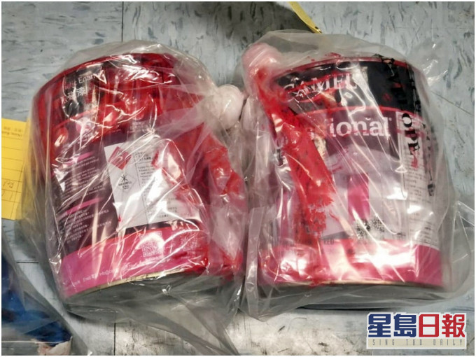 警方检获的证物。