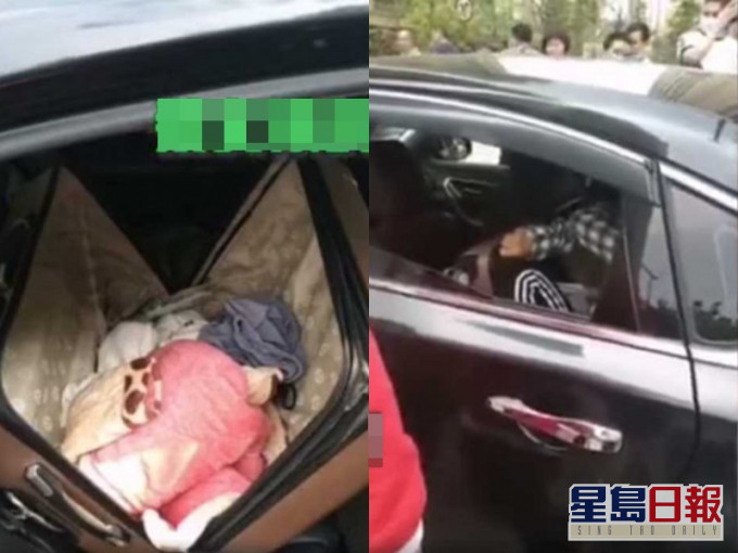 警方到场前,刘女仍相当激动,在座位上不断痛哭,久久不敢下车。网图