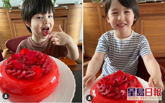 四岁Jacques及三岁Avner好靓仔呀!为食Avner急不及等试食先。