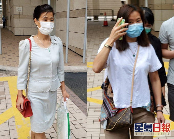 事主何潤姿(左);被告朱佩賢(右)。 葉君怡攝