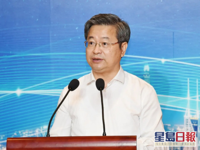 中央政法委秘书长陈一新致辞。(网图)