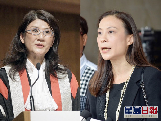 香港律师会会长彭韵僖(左)及中律协创会会长陈曼琪(右)。资料图片