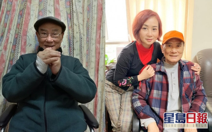 譚炳文女兒昨日才貼上與父親合照(右圖)。