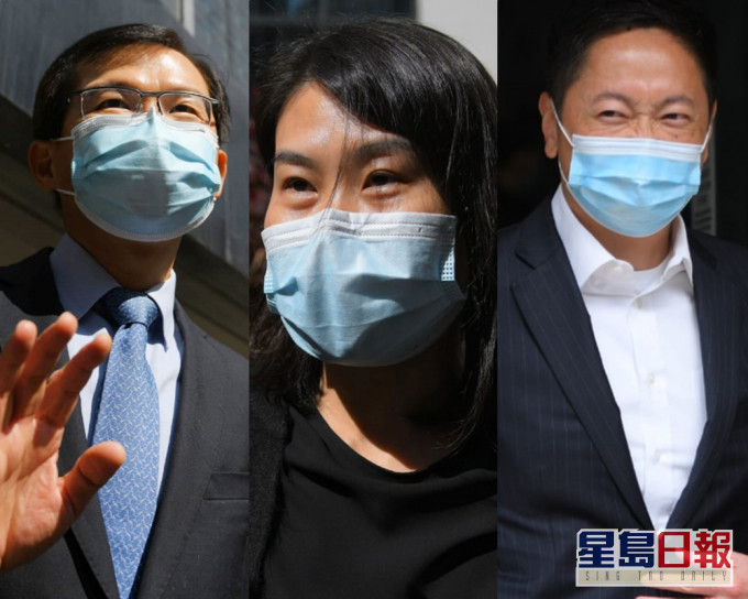 左起:曹貴子、陳麗兒及陳毅凱。