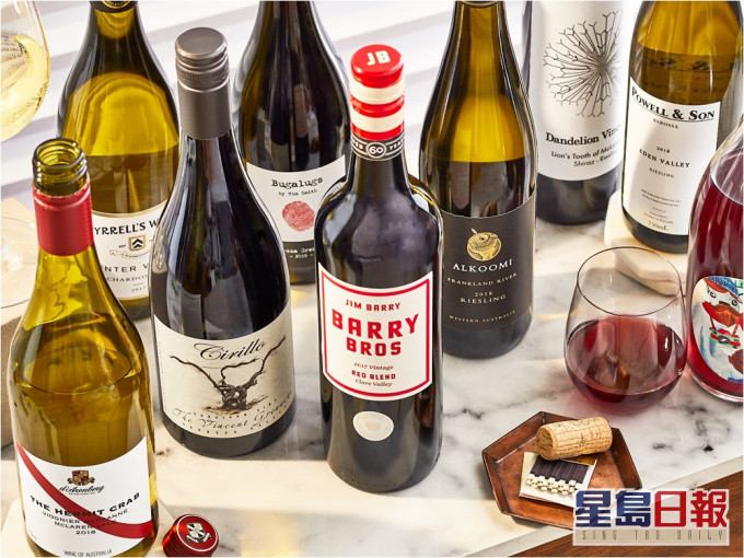 中國周日起向澳洲葡萄酒徵反傾銷稅。網圖