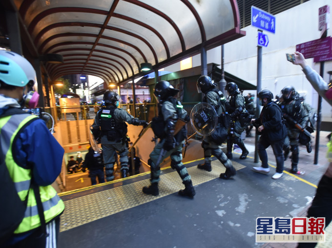 太子及旺角一帶昨晚爆發衝突。資料圖片