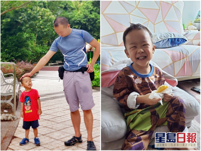 小鐵漢與父親。FB圖片