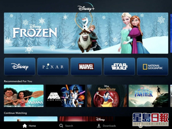 Disney+。网图