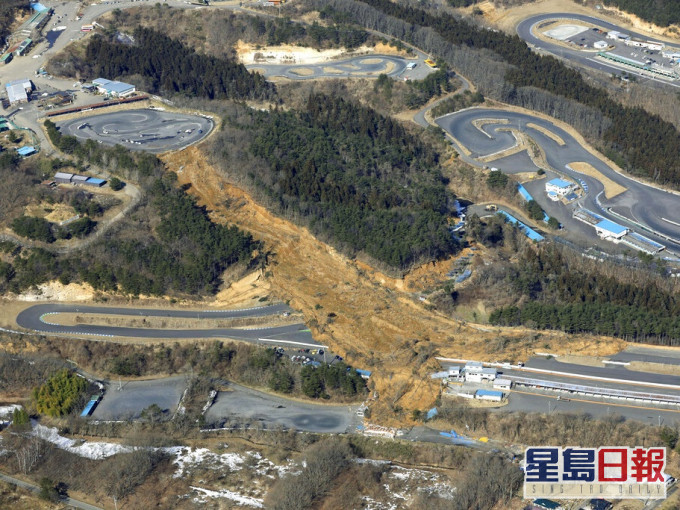 周六主震發生後已先後發生5次餘震。AP圖片
