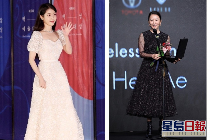 金喜愛與IU分別以最高齡及最年輕女藝人入圍《百想》爭視后