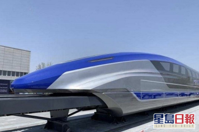 內地指時速600公里磁懸浮列車研發成功後,將接通香港。網上圖片