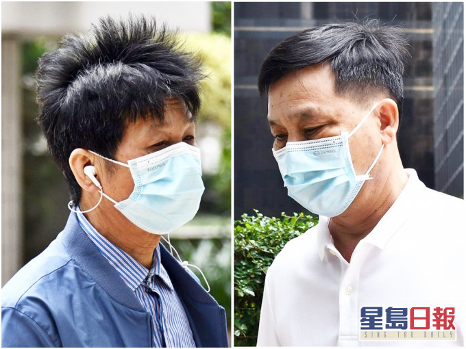 莫海光(左)、萧健煌。