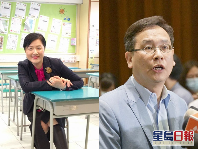 陈美娟(左)与叶建源(右)。资料图片
