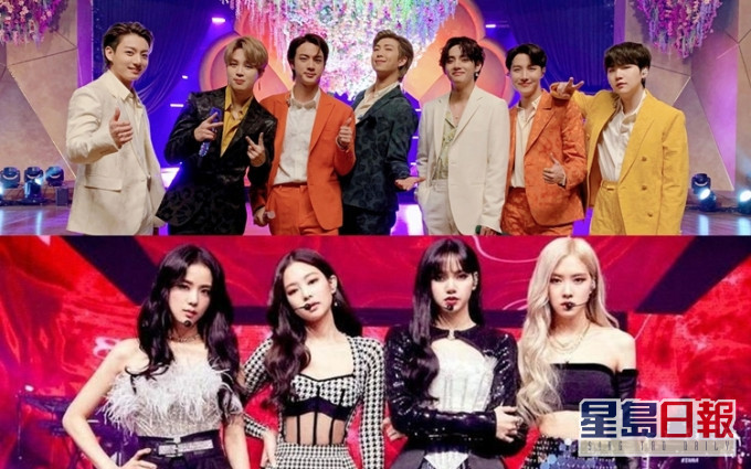 本年度韓國福布斯名人榜,BTS及BLACKPINK分別排第一及第二位。