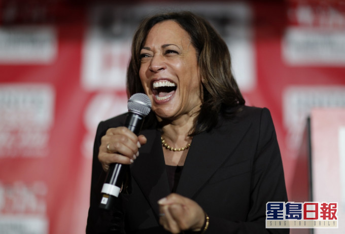 賀錦麗成為首名非裔副總統候選人,賀錦麗這個中文名是三藩市華人僑領為她改的。AP圖片