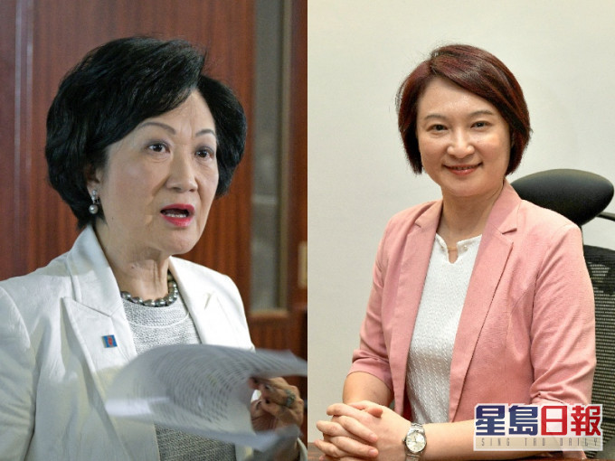 葉劉淑儀(左)及李慧琼(右)。資料圖片
