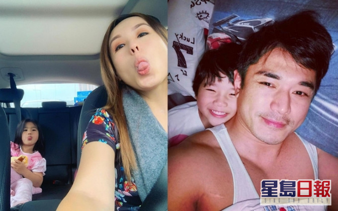 仔女復課,懷孕楊洛婷今早7時便開車送女兒Tanya上學;黃祥興昨晚𠱁兒子早啲瞓。