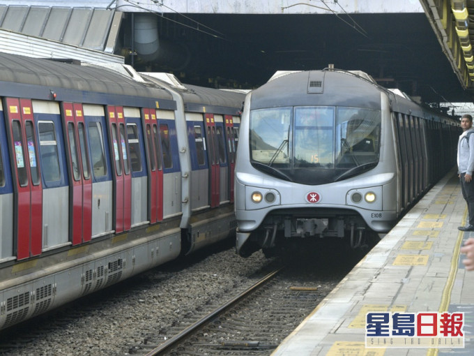 港铁于1月27日测试列车期间，系统未有标示。资料图片