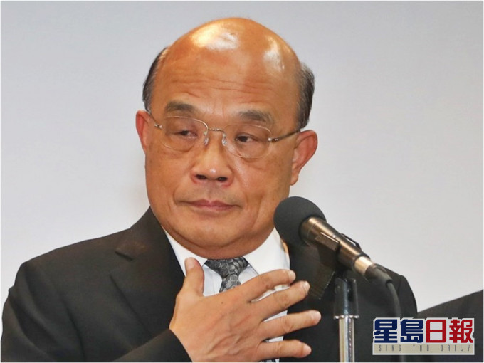 蘇貞昌指有部分台灣藝人為了利益而漠視人權的重要。網圖