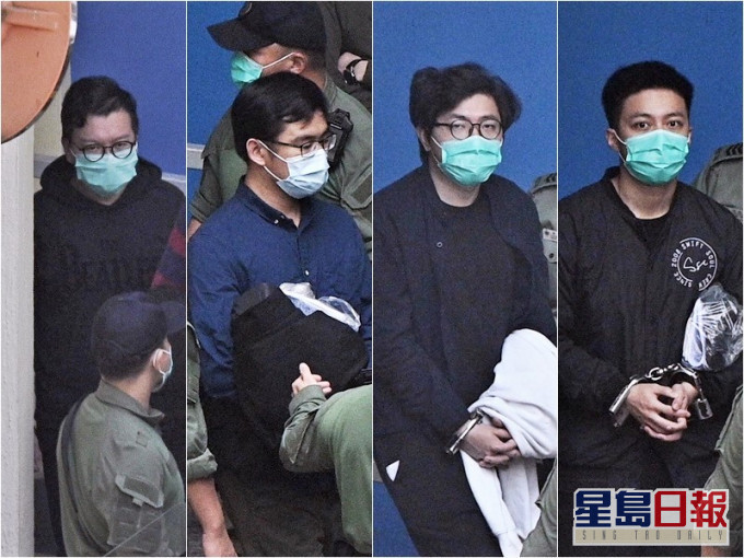 左起:何启明、施德来、张可森、李予信。 资料图片