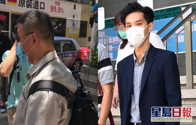 被告黃明偉(左);事主李文瀚(右)。 資料圖片